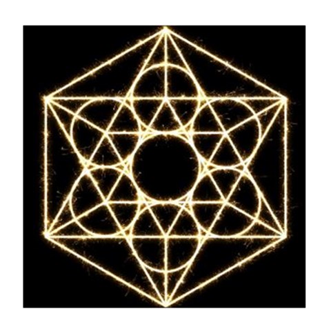 Sacred Geometry: Metatron Duvet Cover Double Side (Queen Size) from ArtsNow.com Front