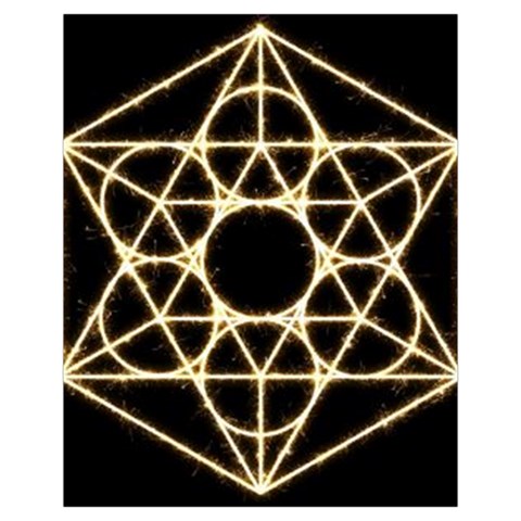 Sacred Geometry: Metatron Drawstring Pouch (XL) from ArtsNow.com Front