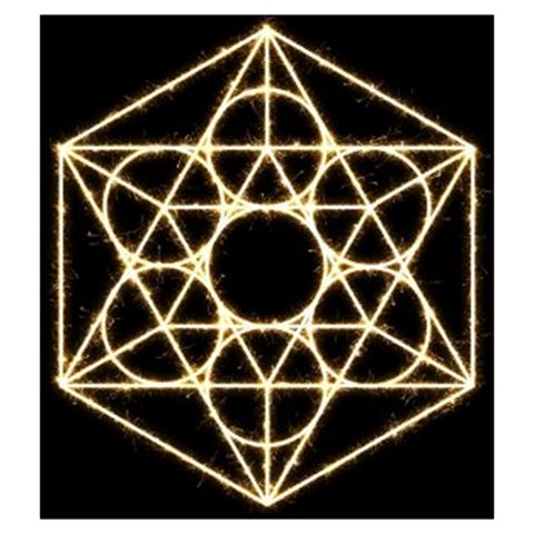 Sacred Geometry: Metatron Drawstring Pouch (2XL) from ArtsNow.com Front