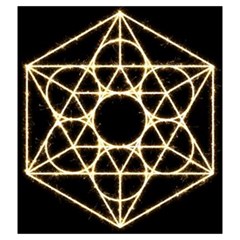 Sacred Geometry: Metatron Drawstring Pouch (2XL) from ArtsNow.com Front