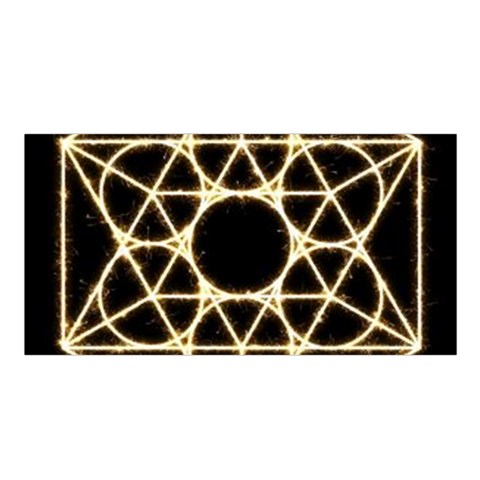 Sacred Geometry: Metatron Satin Shawl from ArtsNow.com Front