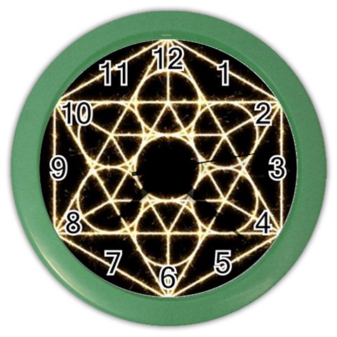 Sacred Geometry: Metatron Color Wall Clock from ArtsNow.com Front