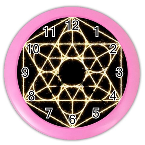 Sacred Geometry: Metatron Color Wall Clock from ArtsNow.com Front