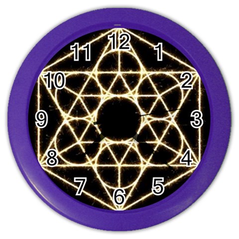 Sacred Geometry: Metatron Color Wall Clock from ArtsNow.com Front