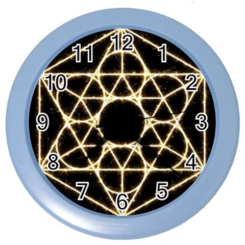 Sacred Geometry: Metatron Color Wall Clock from ArtsNow.com Front
