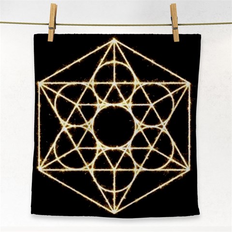 Sacred Geometry: Metatron Face Towel from ArtsNow.com Front