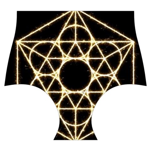 Sacred Geometry: Metatron Skater Dress Swimsuit from ArtsNow.com Bottom Front