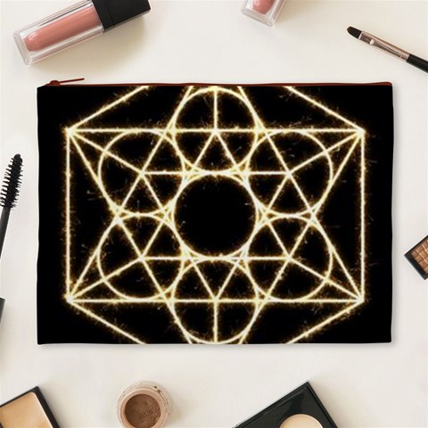 Sacred Geometry: Metatron Cosmetic Bag (XL) from ArtsNow.com Front