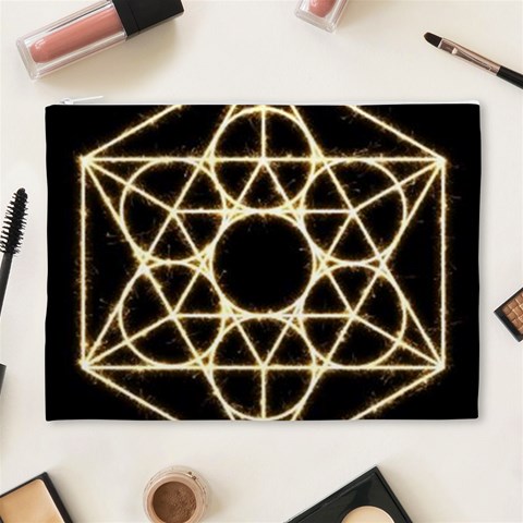 Sacred Geometry: Metatron Cosmetic Bag (XL) from ArtsNow.com Front