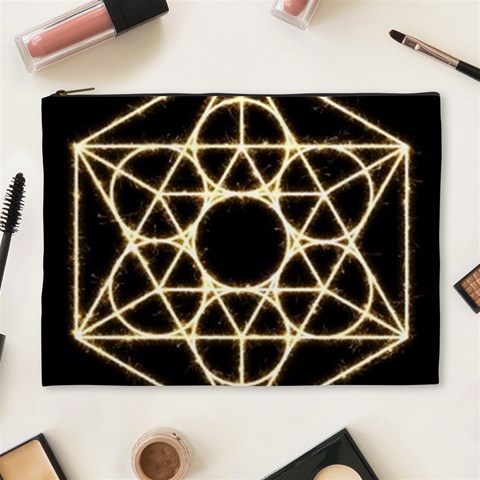 Sacred Geometry: Metatron Cosmetic Bag (XL) from ArtsNow.com Front