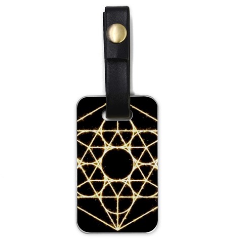 Sacred Geometry: Metatron Luggage Tag (one side) from ArtsNow.com Front