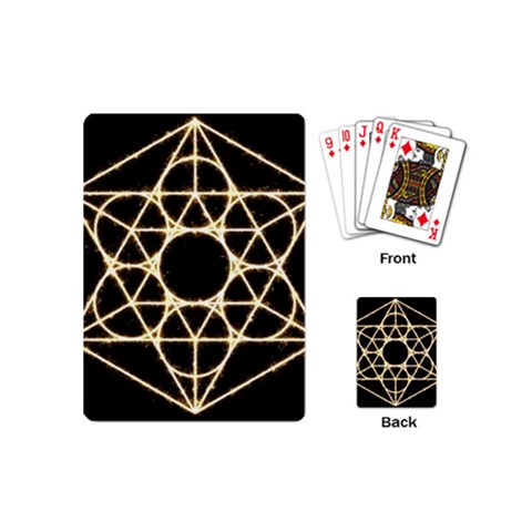 Sacred Geometry: Metatron Playing Cards Single Design (Mini) from ArtsNow.com Back