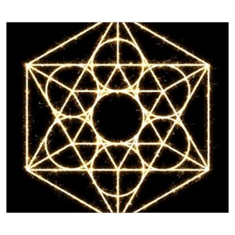 Sacred Geometry: Metatron Zipper Large Tote Bag from ArtsNow.com Front