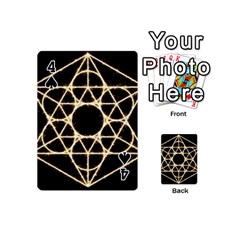 Sacred Geometry: Metatron Playing Cards 54 Designs (Mini) from ArtsNow.com Front - Spade4