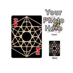Sacred Geometry: Metatron Playing Cards 54 Designs (Mini) from ArtsNow.com Front - Heart10