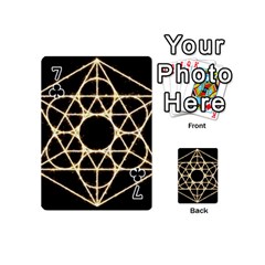 Sacred Geometry: Metatron Playing Cards 54 Designs (Mini) from ArtsNow.com Front - Club7