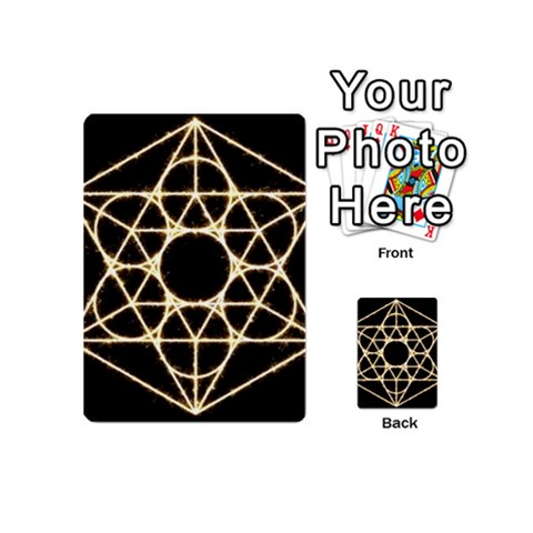 Sacred Geometry: Metatron Playing Cards 54 Designs (Mini) from ArtsNow.com Back