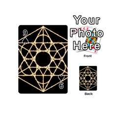 Sacred Geometry: Metatron Playing Cards 54 Designs (Mini) from ArtsNow.com Front - Spade9