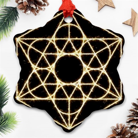 Sacred Geometry: Metatron Ornament (Snowflake) from ArtsNow.com Front