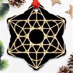 Sacred Geometry: Metatron Snowflake Ornament (Two Sides)