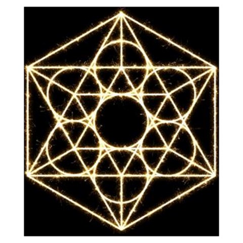 Sacred Geometry: Metatron Drawstring Pouch (XS) from ArtsNow.com Front