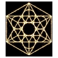 Sacred Geometry: Metatron Drawstring Pouch (XS) from ArtsNow.com Back