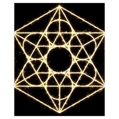 Sacred Geometry: Metatron Drawstring Pouch (XL) from ArtsNow.com Front