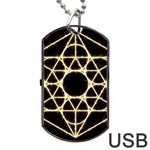 Sacred Geometry: Metatron Dog Tag USB Flash (Two Sides)