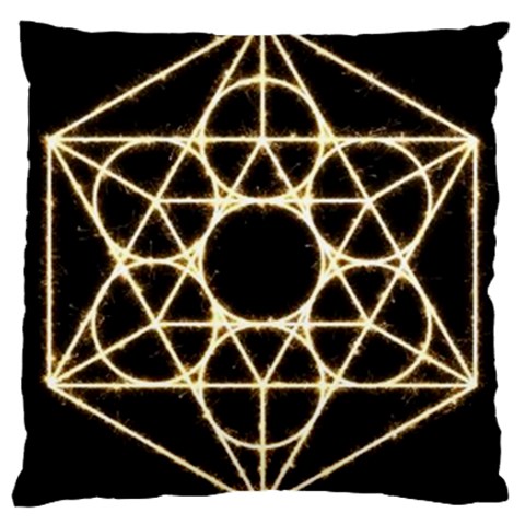 Sacred Geometry: Metatron Large Cushion Case (One Side) from ArtsNow.com Front