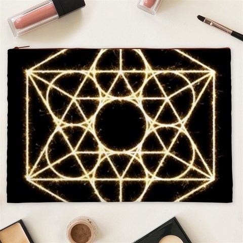 Sacred Geometry: Metatron Cosmetic Bag (XXL) from ArtsNow.com Front