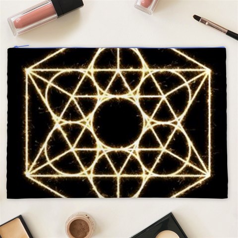 Sacred Geometry: Metatron Cosmetic Bag (XXL) from ArtsNow.com Front