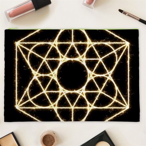 Sacred Geometry: Metatron Cosmetic Bag (XXL) from ArtsNow.com Front