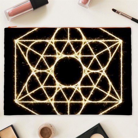 Sacred Geometry: Metatron Cosmetic Bag (XXL) from ArtsNow.com Front