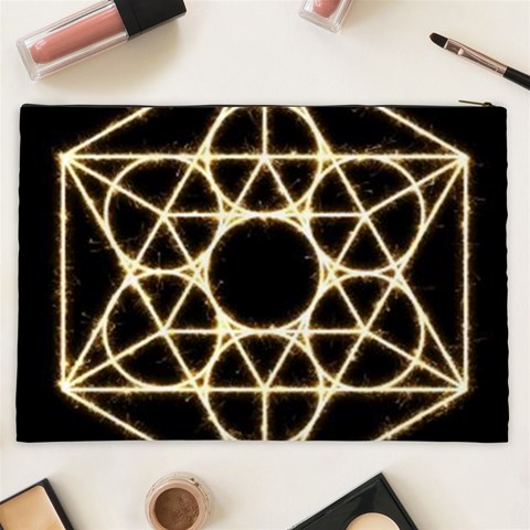 Sacred Geometry: Metatron Cosmetic Bag (XXL) from ArtsNow.com Back