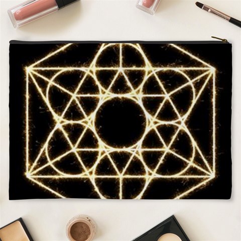 Sacred Geometry: Metatron Cosmetic Bag (XXXL) from ArtsNow.com Back