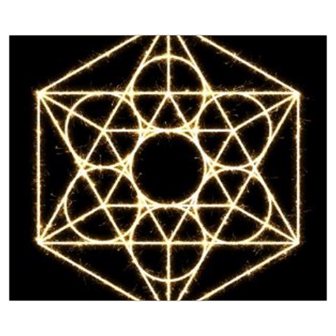 Sacred Geometry: Metatron Zipper Medium Tote Bag from ArtsNow.com Front