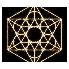 Sacred Geometry: Metatron Zipper Medium Tote Bag from ArtsNow.com Back