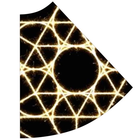 Sacred Geometry: Metatron Cap Sleeve Wrap Front Dress from ArtsNow.com Back Dress Right