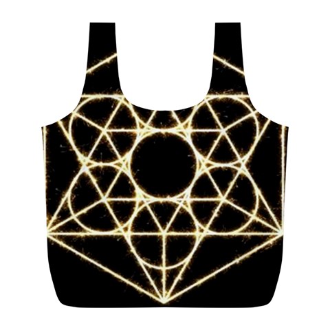 Sacred Geometry: Metatron Full Print Recycle Bag (L) from ArtsNow.com Front