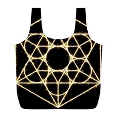 Sacred Geometry: Metatron Full Print Recycle Bag (L) from ArtsNow.com Back