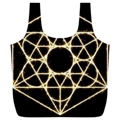Sacred Geometry: Metatron Full Print Recycle Bag (XL) from ArtsNow.com Back