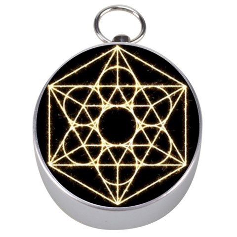 Sacred Geometry: Metatron Silver Compass from ArtsNow.com Front