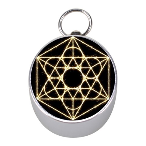 Sacred Geometry: Metatron Silver Compass (Mini) from ArtsNow.com Front