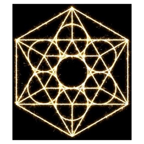 Sacred Geometry: Metatron Drawstring Pouch (Small) from ArtsNow.com Front