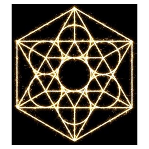 Sacred Geometry: Metatron Drawstring Pouch (Medium) from ArtsNow.com Front