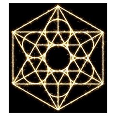 Sacred Geometry: Metatron Drawstring Pouch (Medium) from ArtsNow.com Back