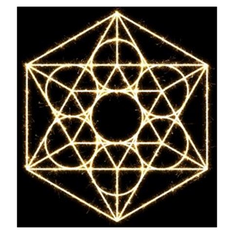Sacred Geometry: Metatron Drawstring Pouch (Large) from ArtsNow.com Front