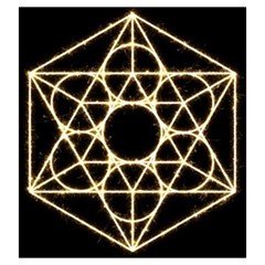 Sacred Geometry: Metatron Drawstring Pouch (Large) from ArtsNow.com Back
