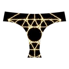 Sacred Geometry: Metatron Cross Back Hipster Bikini Set from ArtsNow.com Front Under