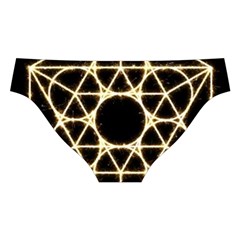 Sacred Geometry: Metatron Cross Back Hipster Bikini Set from ArtsNow.com Back Under